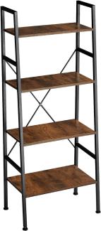 Leiterregal Newcastle 57,5 x 35,5 x 139 cm - Industrial dunkelbraun