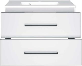 Waschbeckenunterschrank 80 mit Mineralgußbecken LUZERN