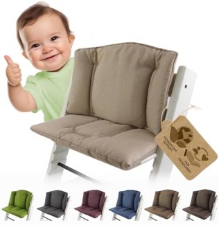 Bambiniwelt Sitzkissen, kompatibel mit Stokke 'Tripp Trapp' Hochstuhl, meliert beige