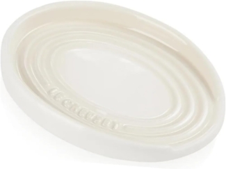 Le Creuset ovale Löffelablage aus Steinzeug, Meringue, 71507157160099