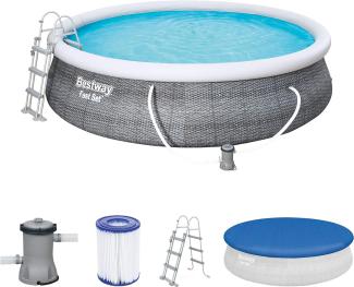 Bestway® Fast Set™ Aufstellpool-Set mit Filterpumpe Ø 457