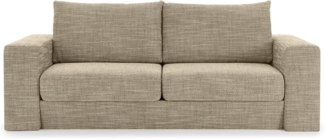 LOOKS by Wolfgang Joop Looks V-1 Designer Sofa mit Hockern, 2 Sitzer Couch, Funktionssofa, beige-braun, Sitzbreite 180 cm