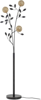 Lucande Stehlampe Evory, Metall, Schwarz IP20, 3 x 8 W LED