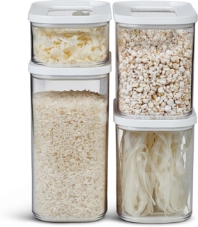 Mepal | Vorratsdosen Set Modula 4-teilig | 2 x 1000 ml, 1 x 1500 ml, 1 x 425 ml | Aufbewahrungsbox mit Deckel | ideal für trockene Lebensmittel | Frischhaltedosen und Ordnungsboxen