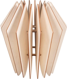 Holz Lamellenlampe Kopenhagen,FSCMixCred, 22x22x23,5cm, 20-tlg, ...