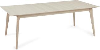 Porto Rechteckiger Esstisch 170x95 cm - Ausziehbar bis 270 cm - Eiche Weiß geöltes