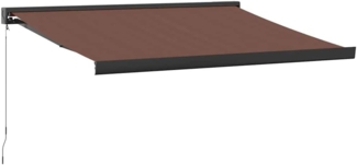 vidaXL Markise Manuell Braun 350x250 cm 3215724