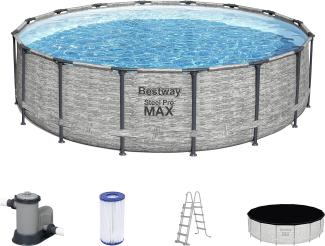 Bestway Power Steel Swimming Pool Rund 488x122 cm 93346