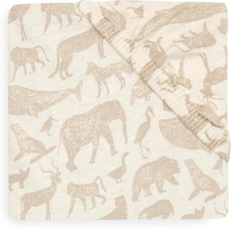 Jollein Jersey Animals Bettlaken - 70 x 140 cm - N