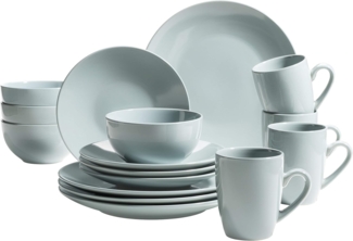Mäser 931913 Kombiservice Pastell Selection für 4 Personen, Steinzeug (1 Set, 16-teilig)