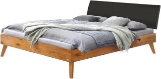 Hasena Trento Caprile Massivholzbett 200x200 Wildeiche natur, geölt 25