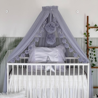 Baby Fancyroom Betthimmel Betthimmel aus 12 Meter Tüll aus 1. Klasse für Kinderbett Gitterbett, Himmel für Babybett Kinderbett