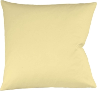 Fleuresse Mako-Satin-Kissenbezug uni colours Farbe vanille 0215 35 x 40 cm
