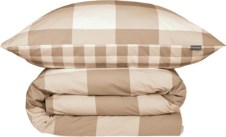 Schiesser Bettwäscheset Melvin - Renforcé - 2-teilig - 135 x 200 cm - Sand