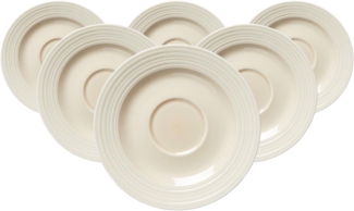 Ritzenhoff & Breker Levi Kaffeeuntertasse ø 15,5 cm beige 6er Set - DS