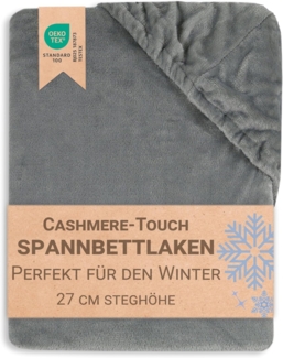 ZOLLNER Spannbettlaken, Mikrofaser, Gummizug: rundum, 90 x 200 cm, 100% Polyester, vom Hotelwäschespezialisten