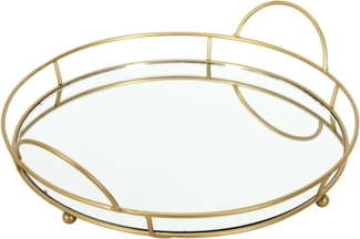 Dekoria Tablett Gold Mirror ⌀28cm