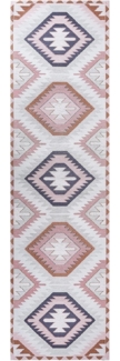 Teppich Baumwolle mehrfarbig 80 x 300 cm geometrisches Muster BESLER
