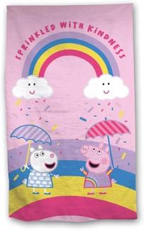 Peppa Pig Wutz Duschtuch Badetuch Strandtuch Velourstuch 70 x 140cm