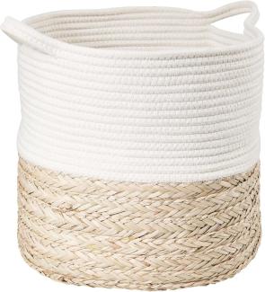 BUTLERS Dekokorb COTTON BRAID Korb rund Ø35cm