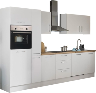 BASIC by Balculina Küchenzeile Turin, Breite 310 cm, wahlweise mit E-Geräten