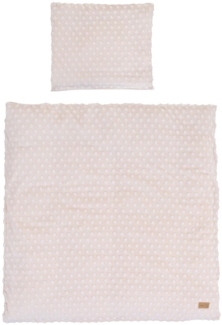 roba Babybettwäsche Frosty Almond 80x80 cm - 2-teiliges Bettwäsche Set für Babys - Bio Baumwolle - GOTS und Oeko-Tex 100 zertifiziert - Beige
