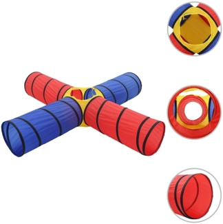 vidaXL Spieltunnel, Stoff bunt, 250 x 250 x 48 cm