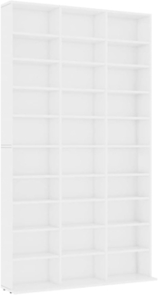 vidaXL CD-Schrank Weiß 102x16x177,5 cm Holzwerkstoff 801778
