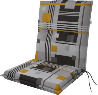 Doppler Sitzauflage "Living" Low, quadrat orange, für Niederlehner (100 x 48 x 6 cm)