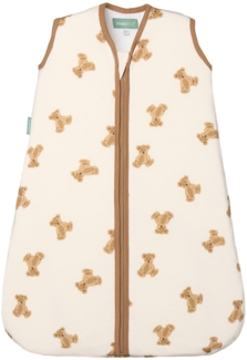 molis&co - Baby Schlafsack ärmellos - Ideal für Frühling und Herbst - Babyschlafsack 1 tog ohne Ärmel - Leicht gepolstert - 100% Baumwolle (Oeko-TEX 100), Premium Qualität - Teddy (60 cm)