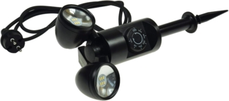 LED Gartenleuchte "CT-GS Sens DUO", 2x3W, Sensor+Timer