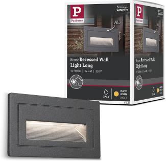 Paulmann No. 94383 Outdoor Wandeinbauleuchte Long LED Schwarz IP44 4W