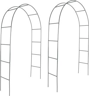 Rosenbogen Rankhilfe Kletterhilfe 2er Set 240cm Metall Rosenspalier Torbogen