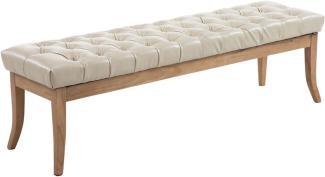 Sitzbank Ramses Kunstleder antik-hell 150, creme