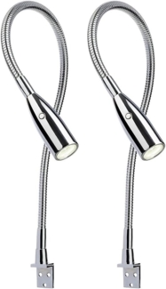 kalb Bettleuchte LED Leseleuchte Aufbauleuchte Nachttischlampe Bettlampe Leselampe, 2er Set, warmweiß