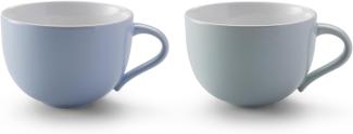 Stelton Emma Tasse Blue, 2er Set, Kaffeetasse, Becher, Steinzeug glasiert, Blau, 350 ml, x-208