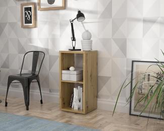 FORTE Mauro Regal, Holzwerkstoff, Braun, 39,5 x 72,8 x 32,9 cm