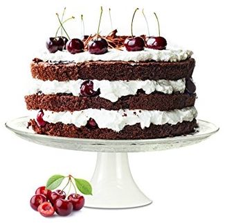 Kuchenplatte Tortenplatte auf Porzellanfuß Tortenständer Käseplatte Servierplatte