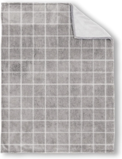 biberna Sherpa Wohndecke SHERPA, grau, 150x200 cm