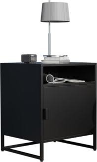 VCM Nachttisch Flokas 919900 Schwarz H. 55 x B. 45 x T. 40 cm