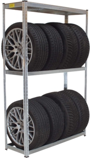 TRUTZHOLM Steckregal Reifenregal für 8 Räder 180 x 120 x 40 cm 795 kg Reifenständer Steckregal, Produkt 1-tlg, Aufbau