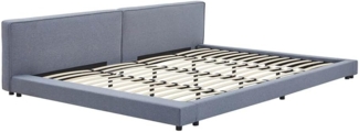 Home Deluxe - Bett mit Ablage GALAXIS - Farbe: Grau, Größe:, mit Matratze H3/H4, 270x200 cm