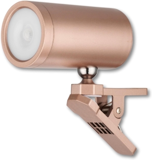 REV LED Wandleuchte - Wandlampe mit Akku & Bewegungsmelder, 180lm, kabellos, dimmbar, 360° drehbar. Wegeleuchte zum Mitnehmen - ideal für Camping, Garage & Keller, IP54, kupfer