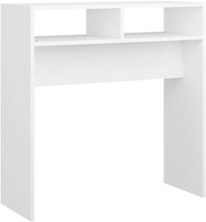 vidaXL Konsolentisch Weiß 78x30x80 cm Holzwerkstoff 808296
