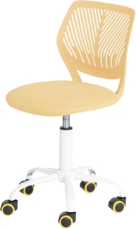 FurnitureR Bunter Schreibtischstuhl, moderner höhenverstellbarer Computerstuhl ohne Armlehnen, ergonomischer Drehstuhl für Kinderzimmer und Home Office