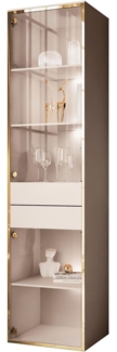 Lookway Glasvitrine AURORA KASZMIR mit LED-Beleuchtung