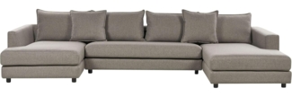 Ecksofa LILVIKEN Stoff Taupe Symmetrisch