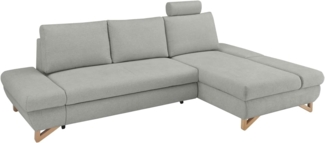 Ecksofa Skalm in grau mit Bettfunktion 284 cm