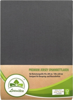 leevitex® Spannbettlaken Spannbettlaken Premium Elasthan, Gummizug: rundum, blickdicht, Anti-Pilling, 97% Baumwolle, 3% Elasthan, 40 cm Steg