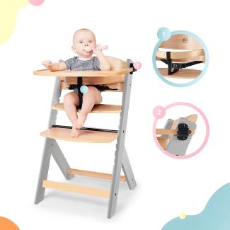 KinderKraft Kinderkraft ENOCK feeding chair wooden gray legs